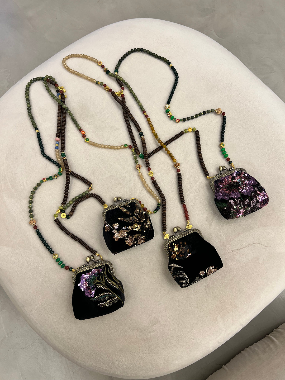 Beaded Chain Bag
