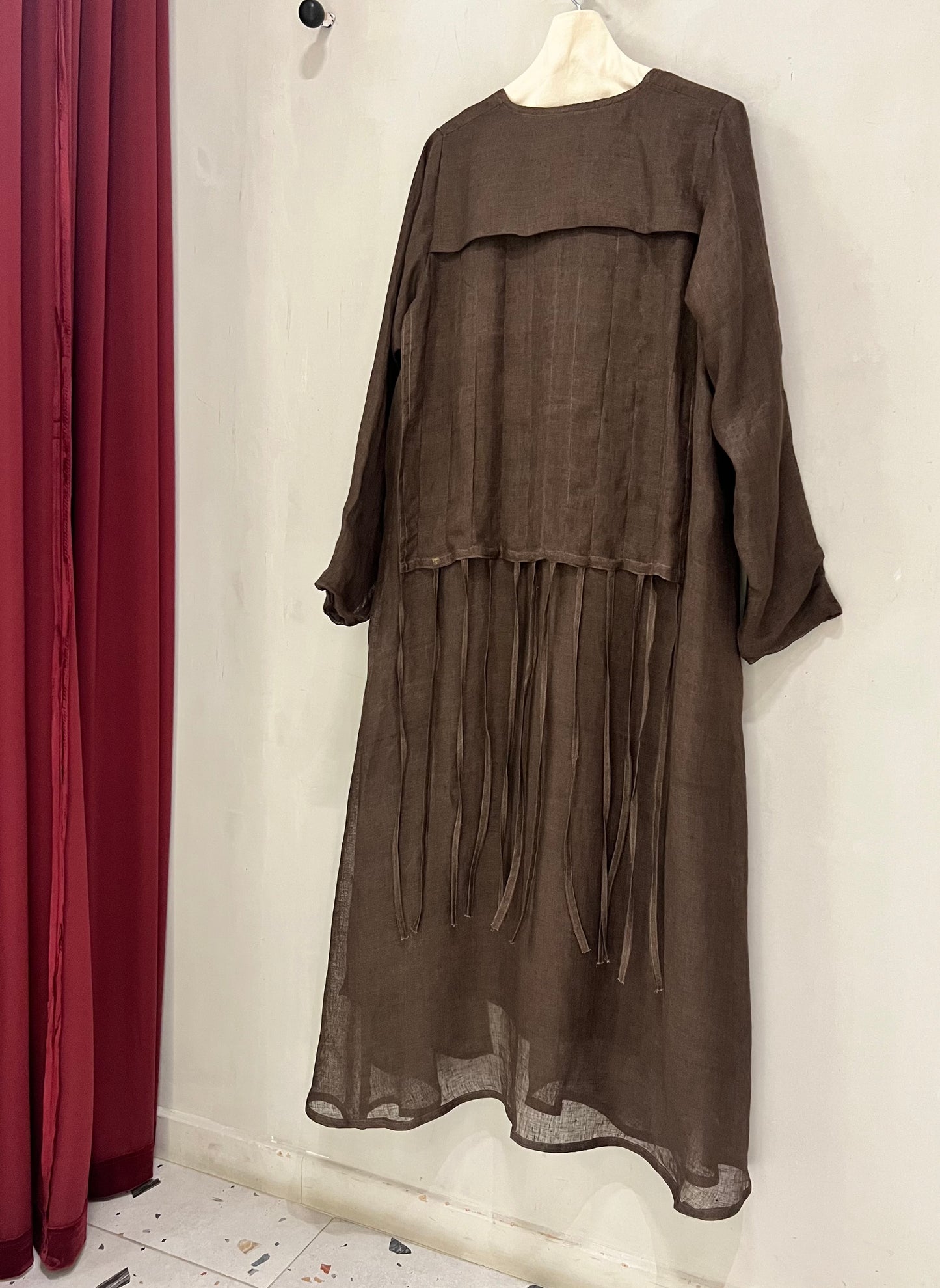 Abaya - Lightweight soft fringe-style