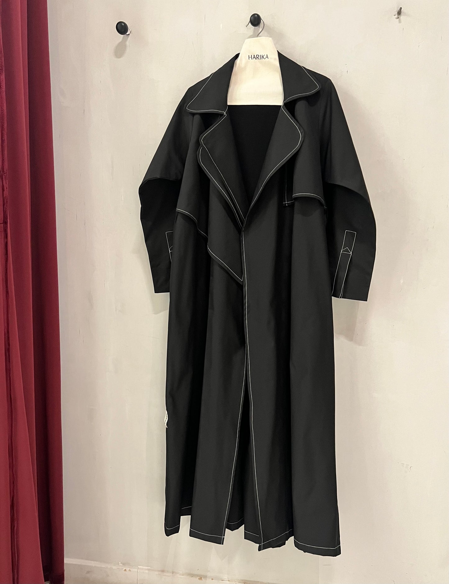 Abaya - Black Contrast-Stitch