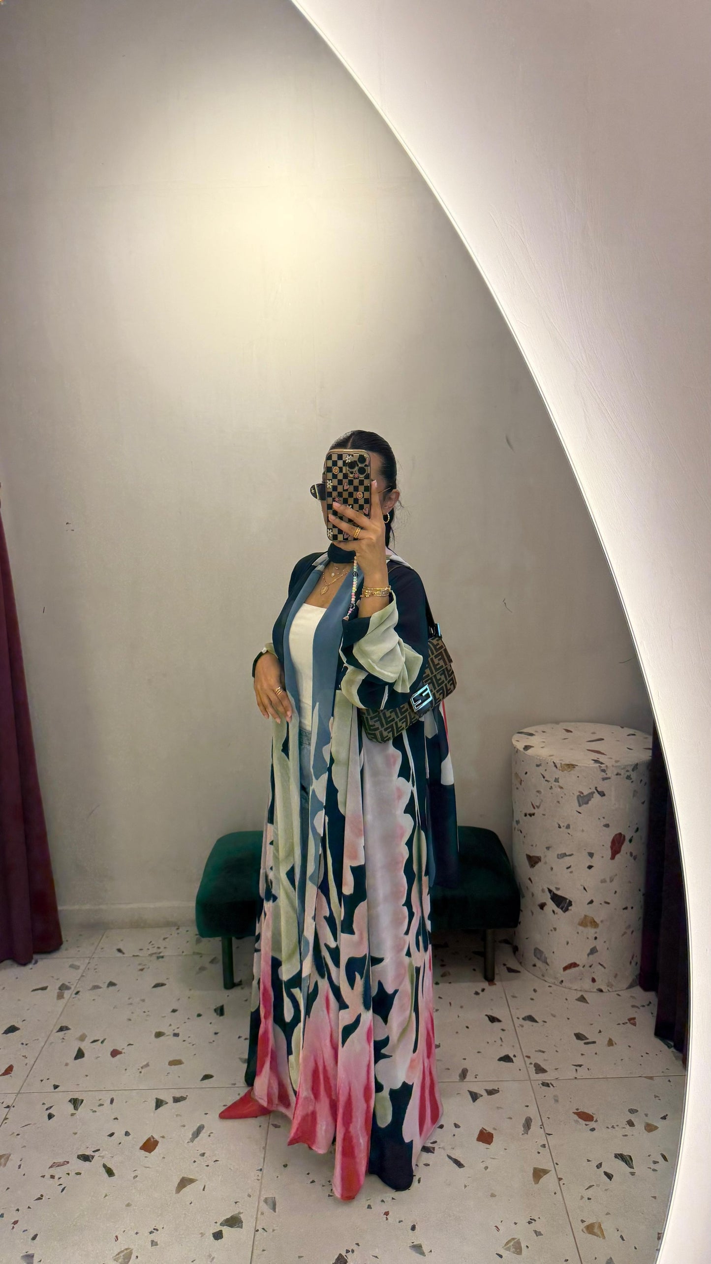 Summer Abaya - Artistic Floral Print