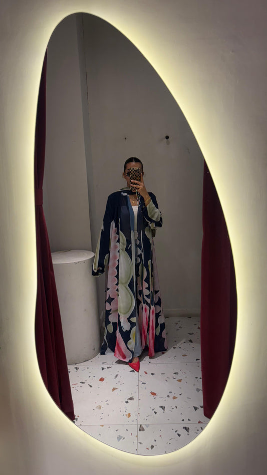 Summer Abaya - Artistic Floral Print