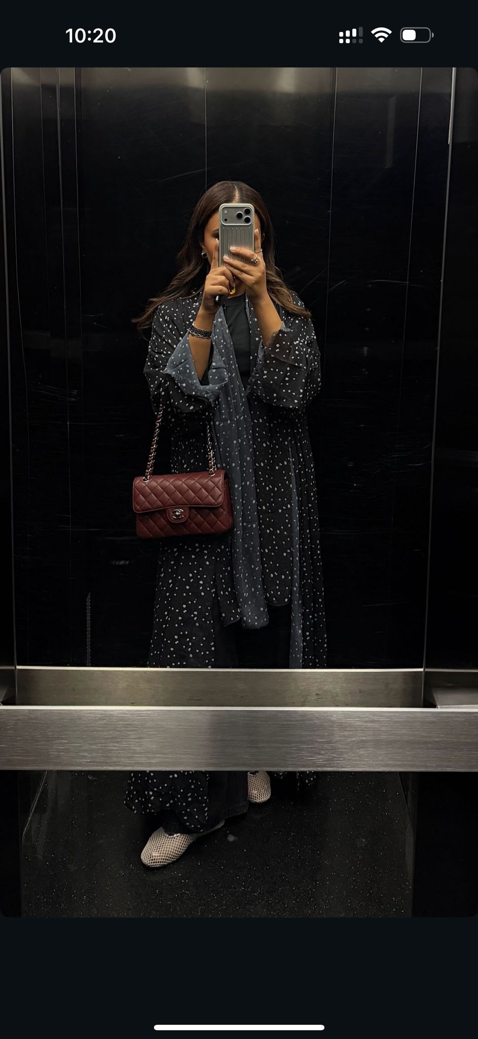 Summer Abaya - Chic Polka Dot
