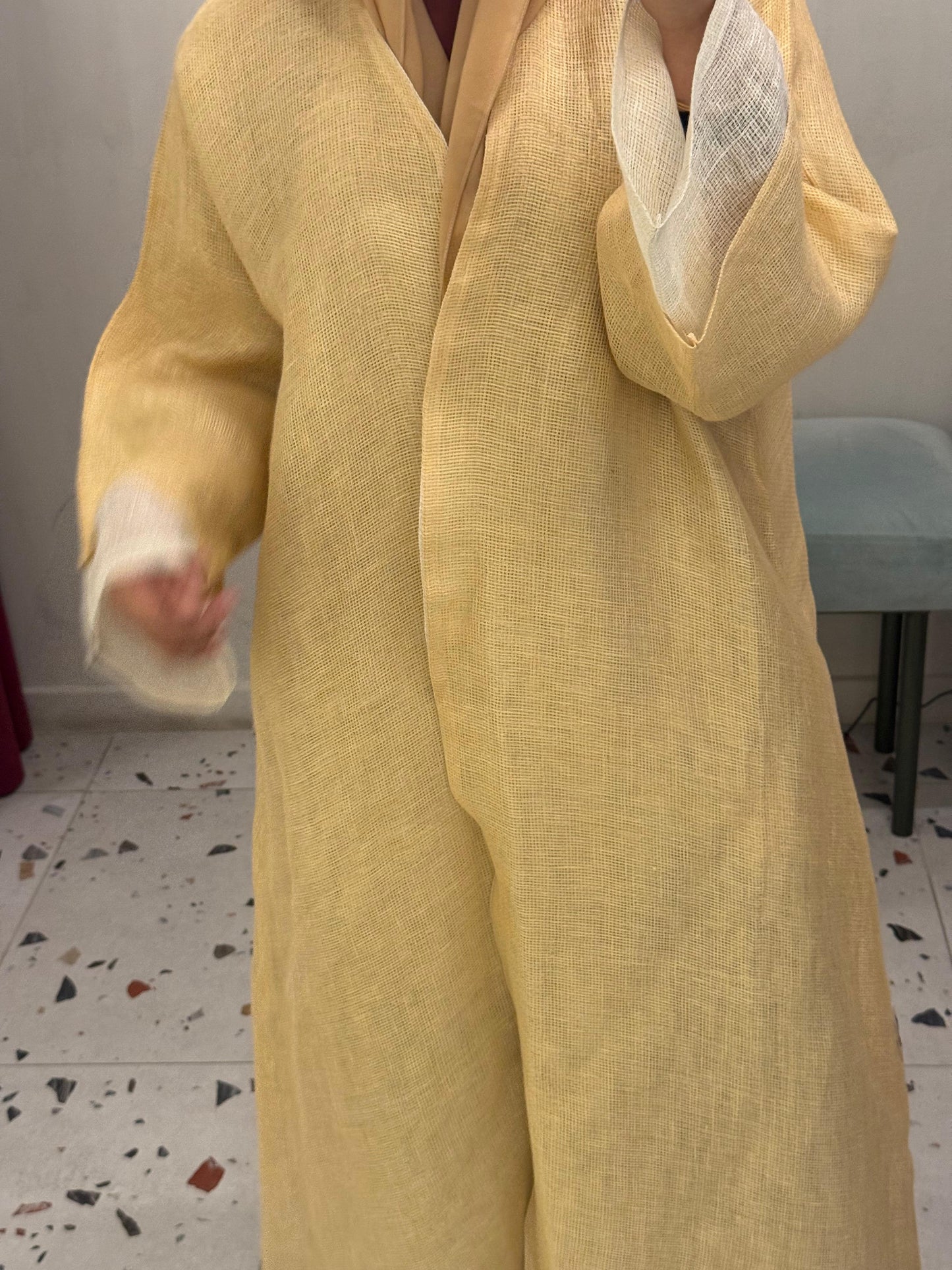 Abaya - Soft Textured – Warm Mustard