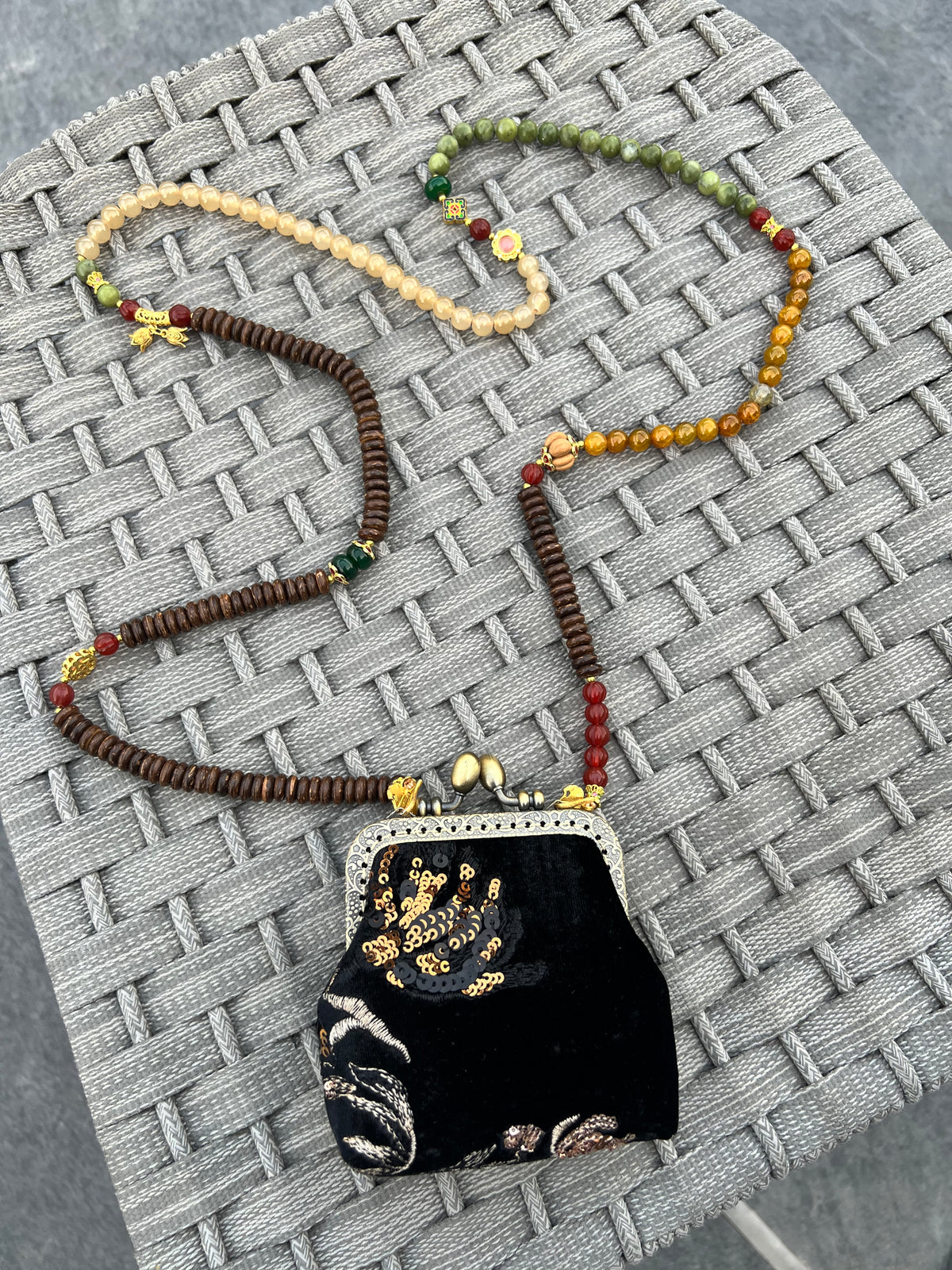 Beaded Chain Bag