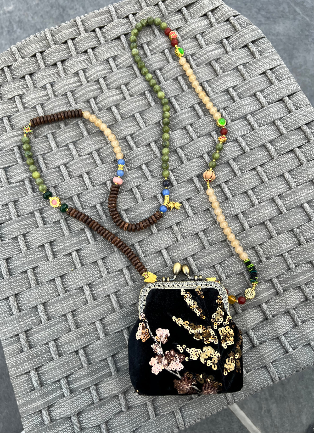 Beaded Chain Bag