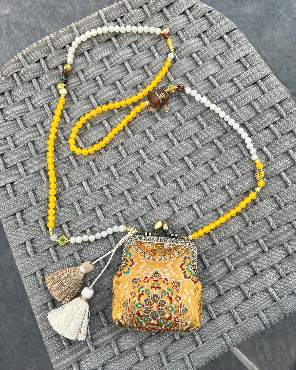 Beaded Chain Bag