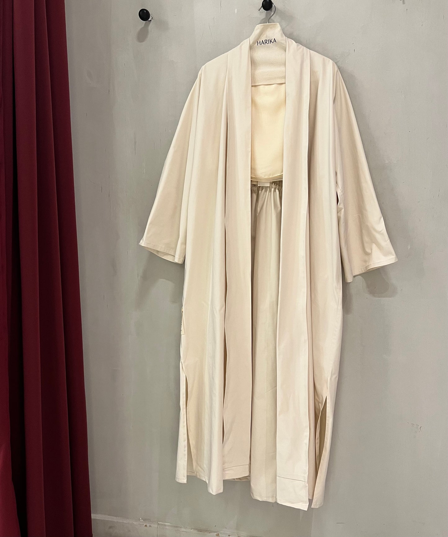 Abaya - Classic Soft Beige - Elastic back design