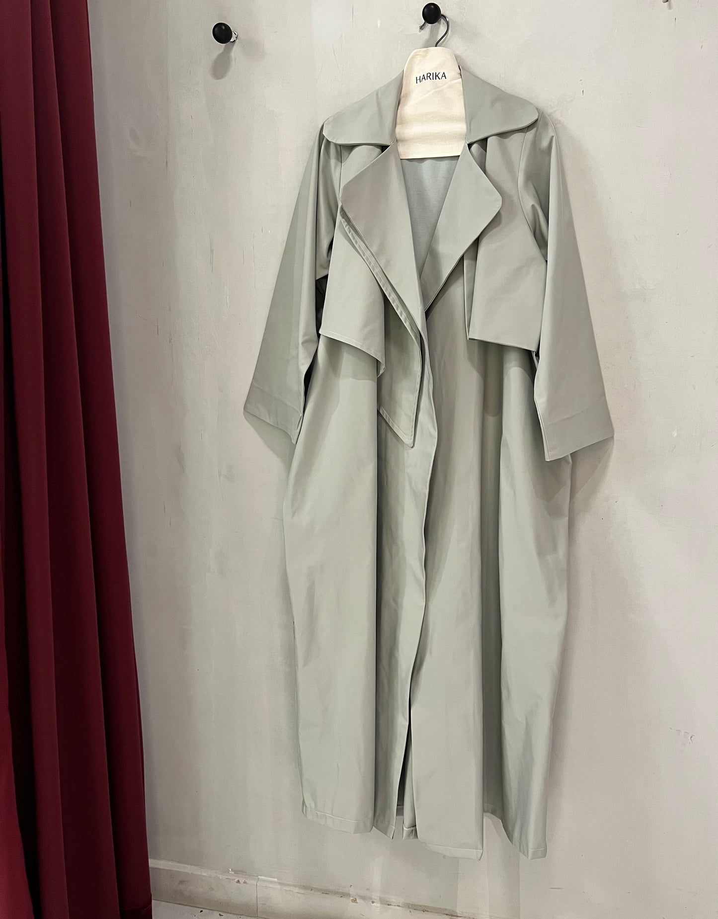 Abaya - Modern Layered – Soft Sage Elegance