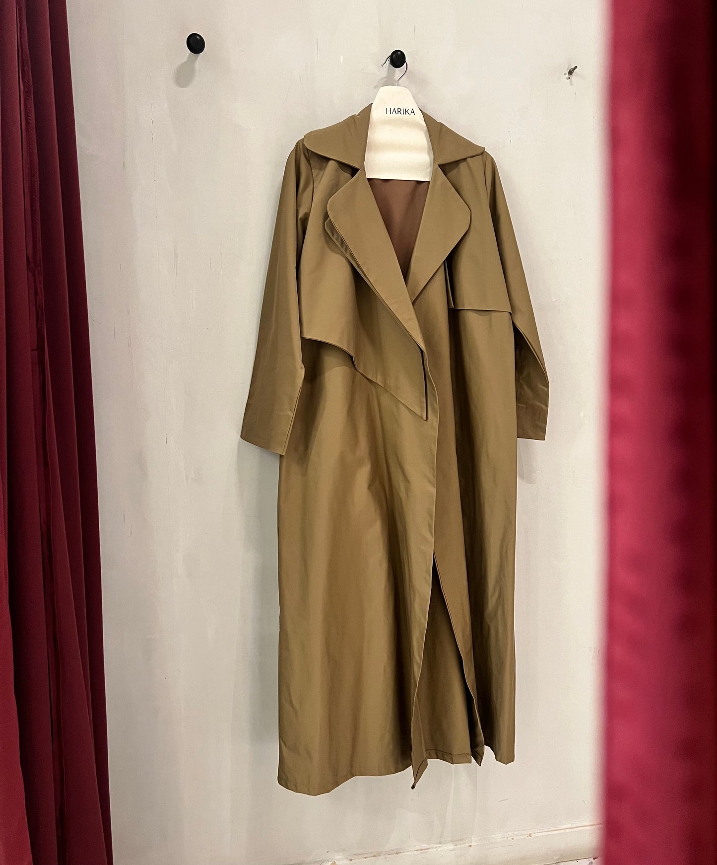 Abaya - Camel trench-style