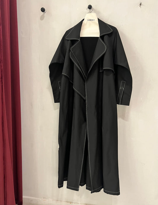 Abaya - Black Contrast-Stitch