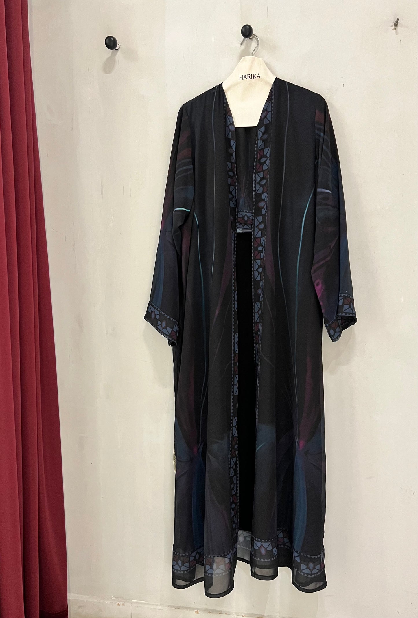 Summer Abaya - Marble-Inspired Print