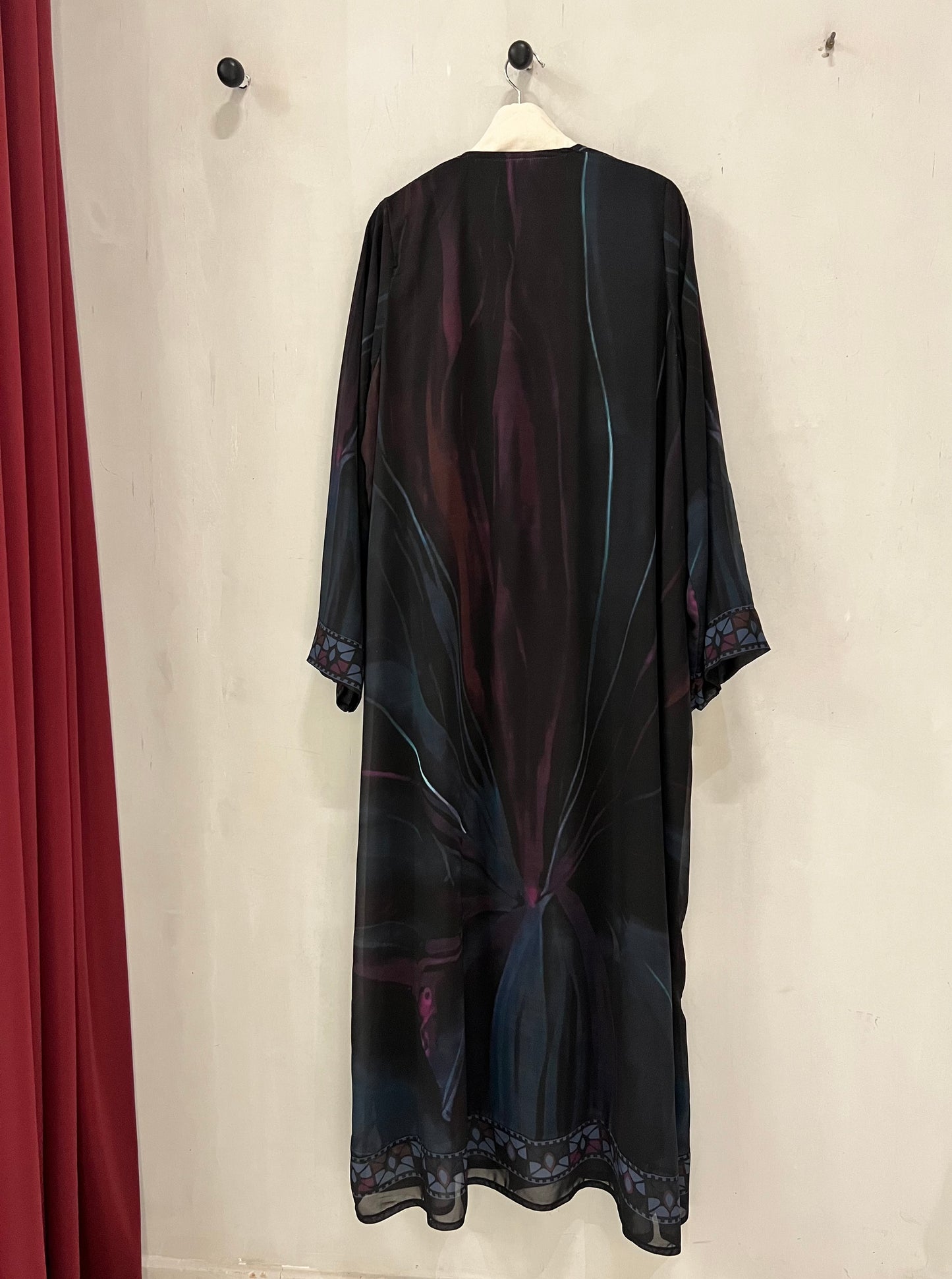 Summer Abaya - Marble-Inspired Print