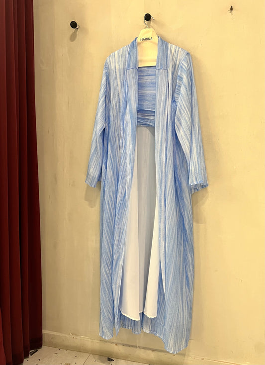 Abaya - Sky Blue -Elegance with effortless comfort