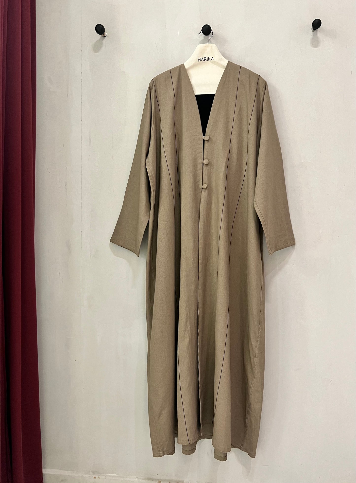 Abaya - soft taupe-beige shade, offering both elegance and comfort