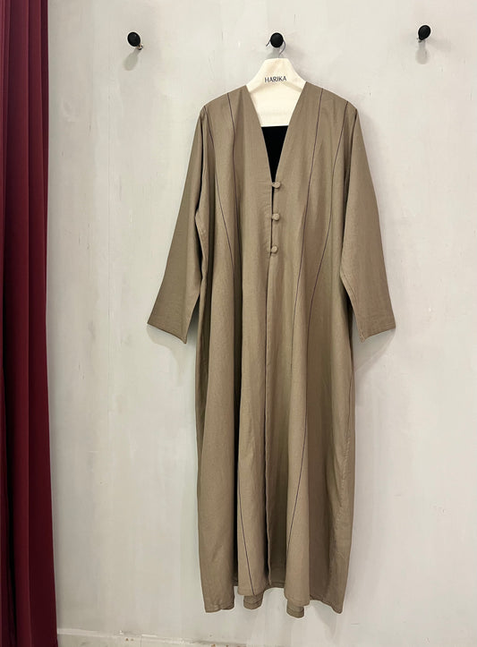 Abaya - soft taupe-beige shade, offering both elegance and comfort