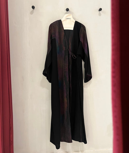 Abaya- luxurious blend of classic black and artistic watercolor hues, designed for the modern modest woman