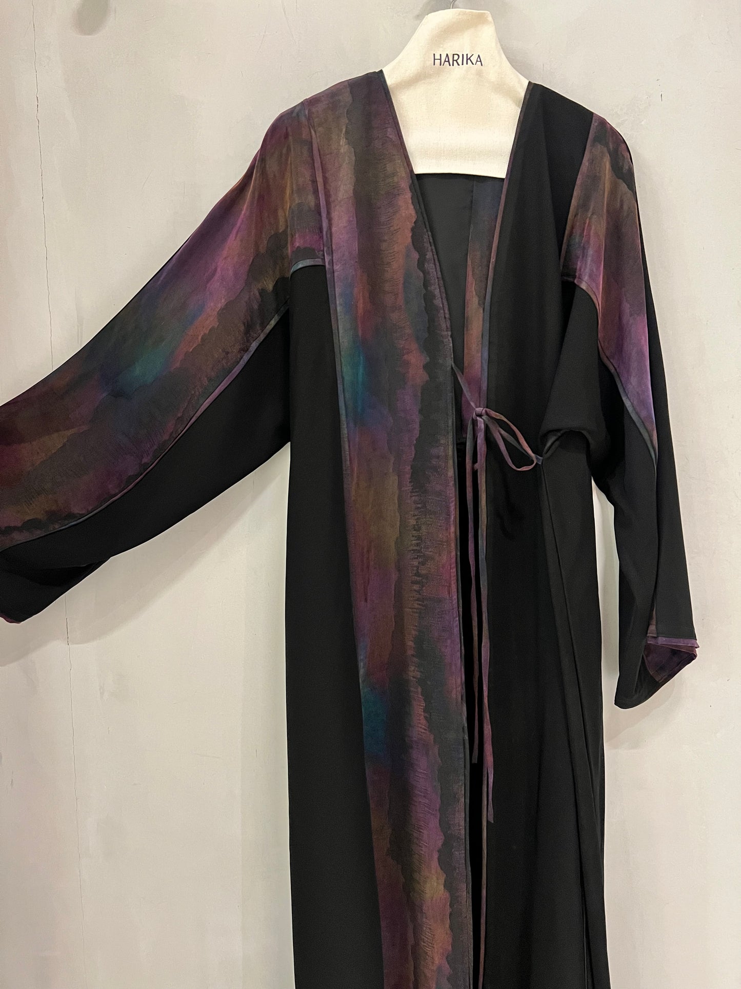 Abaya- luxurious blend of classic black and artistic watercolor hues, designed for the modern modest woman