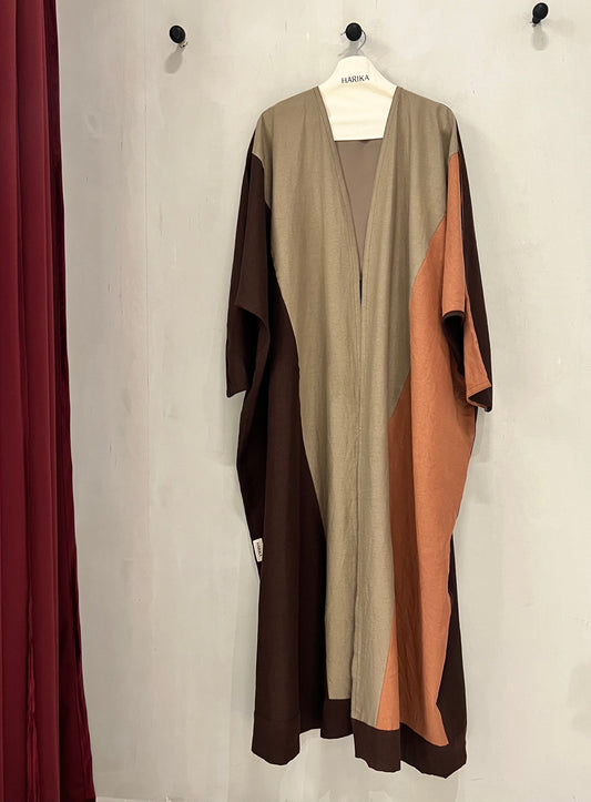 Abaya- a blend of earthy tones, creating a timeless and elegant look