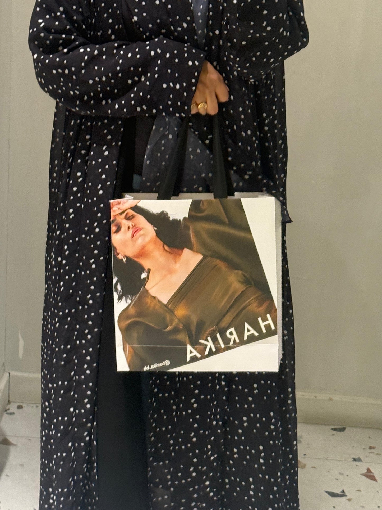 Summer Abaya - Chic Polka Dot
